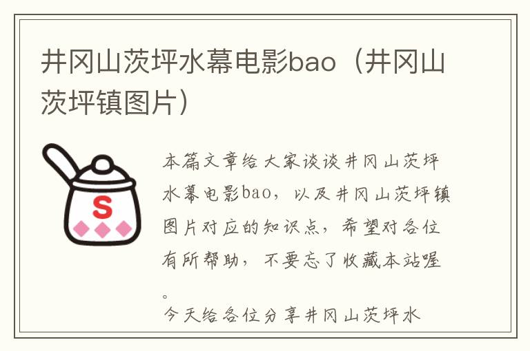 井冈山茨坪水幕电影bao（井冈山茨坪镇图片）